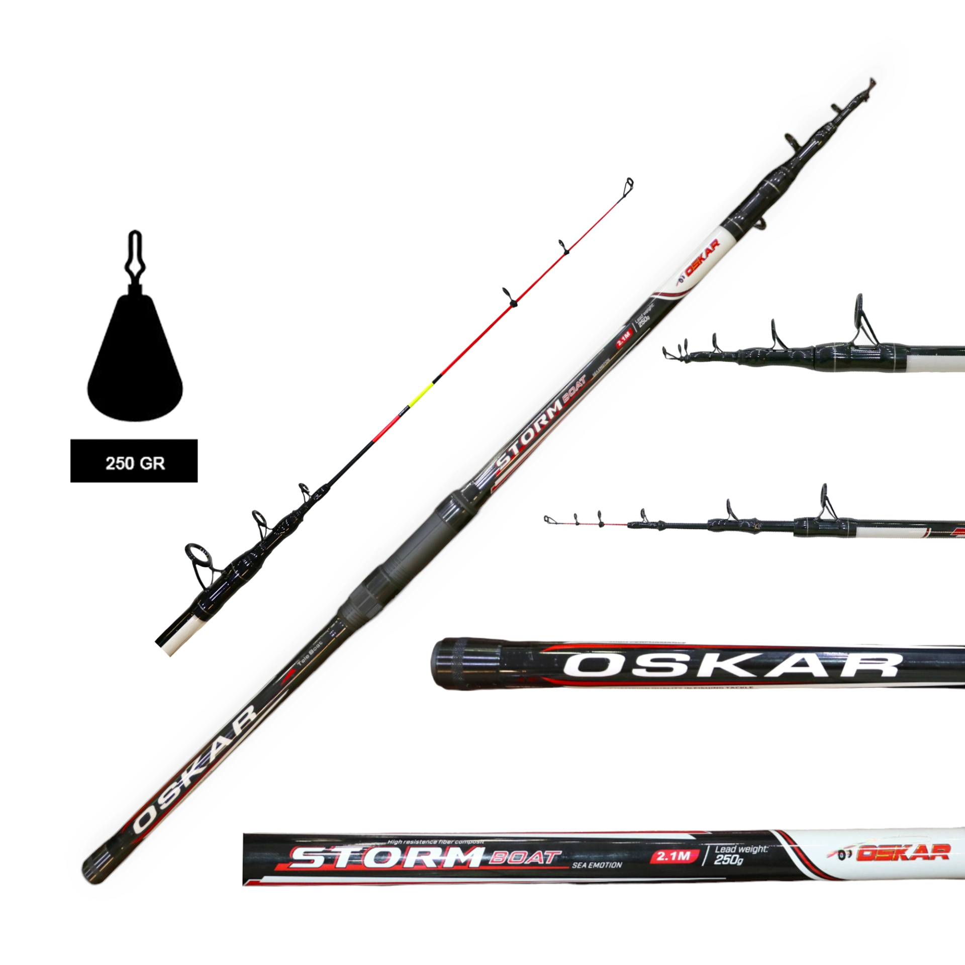 Oskar Storm Boat 180cm 250g Spin Bot Olta Kamışı